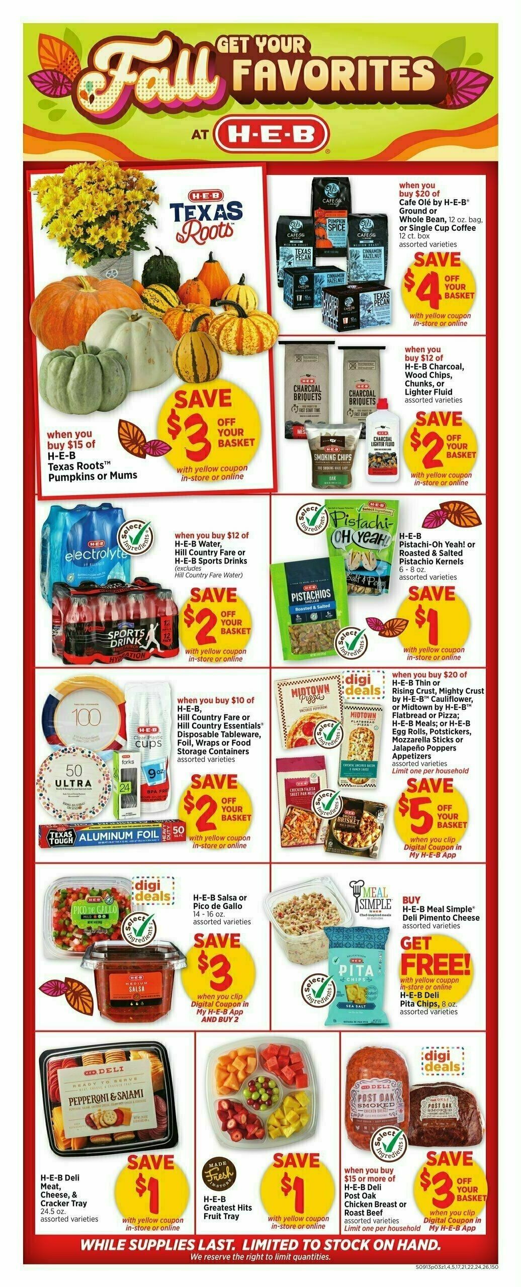 H-E-B Weekly Ad from September 13