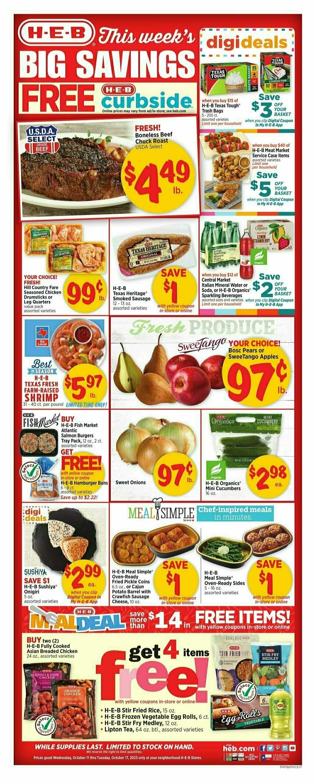 H-E-B Weekly Ad from October 11