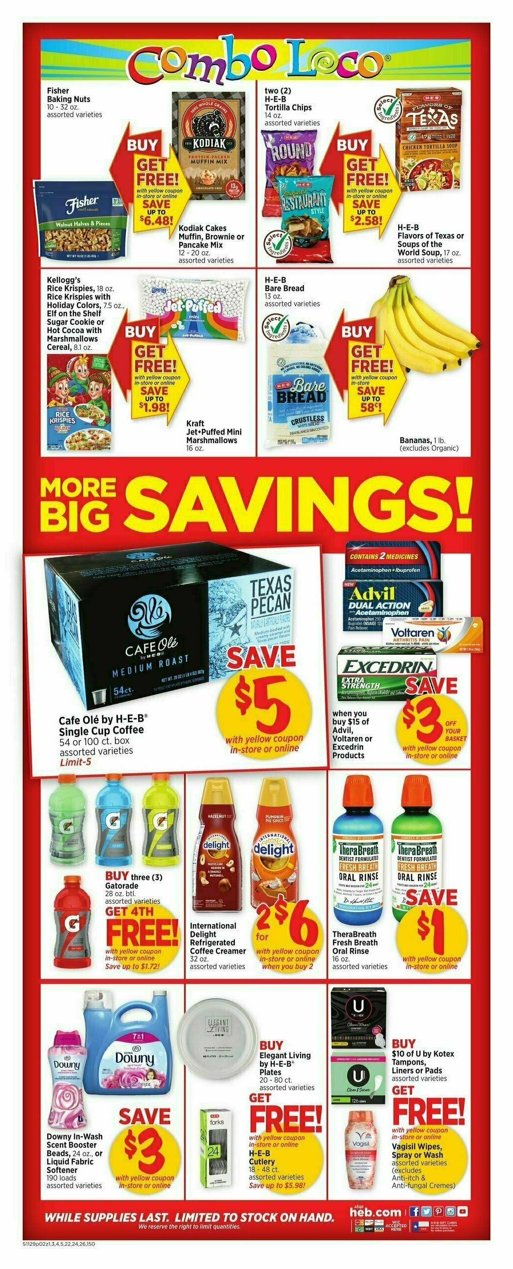 H-E-B Weekly Ad from November 29