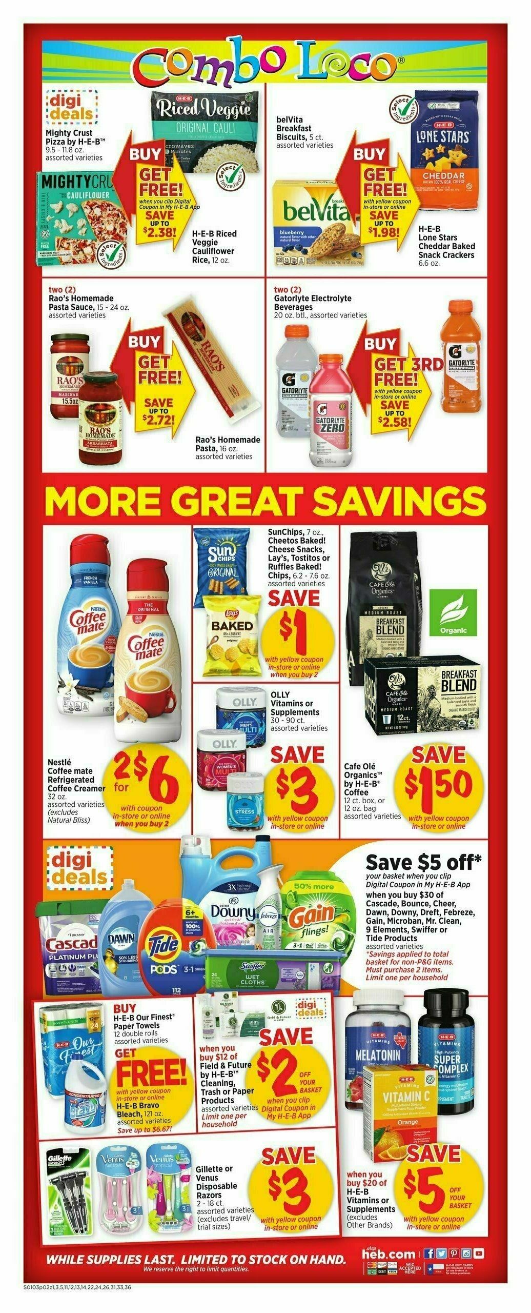 H-E-B Weekly Ad from January 3
