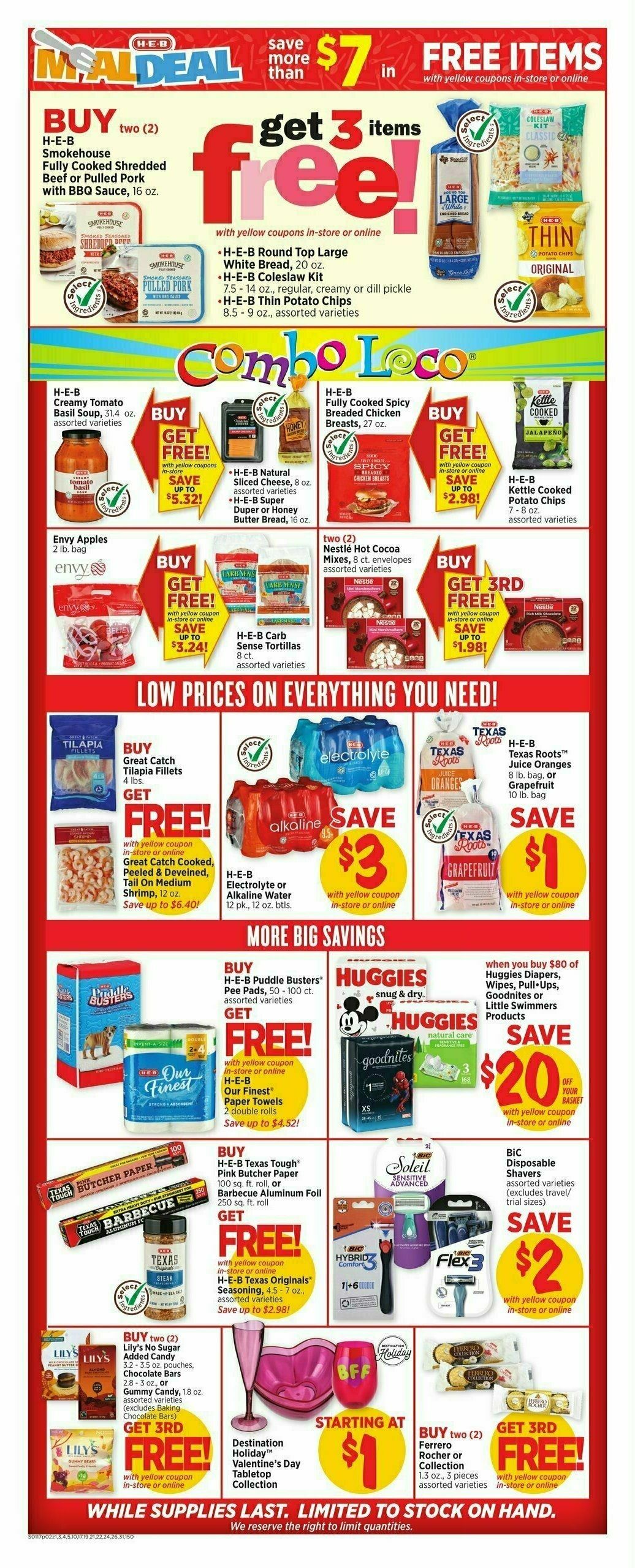 H-E-B Weekly Ad from January 17