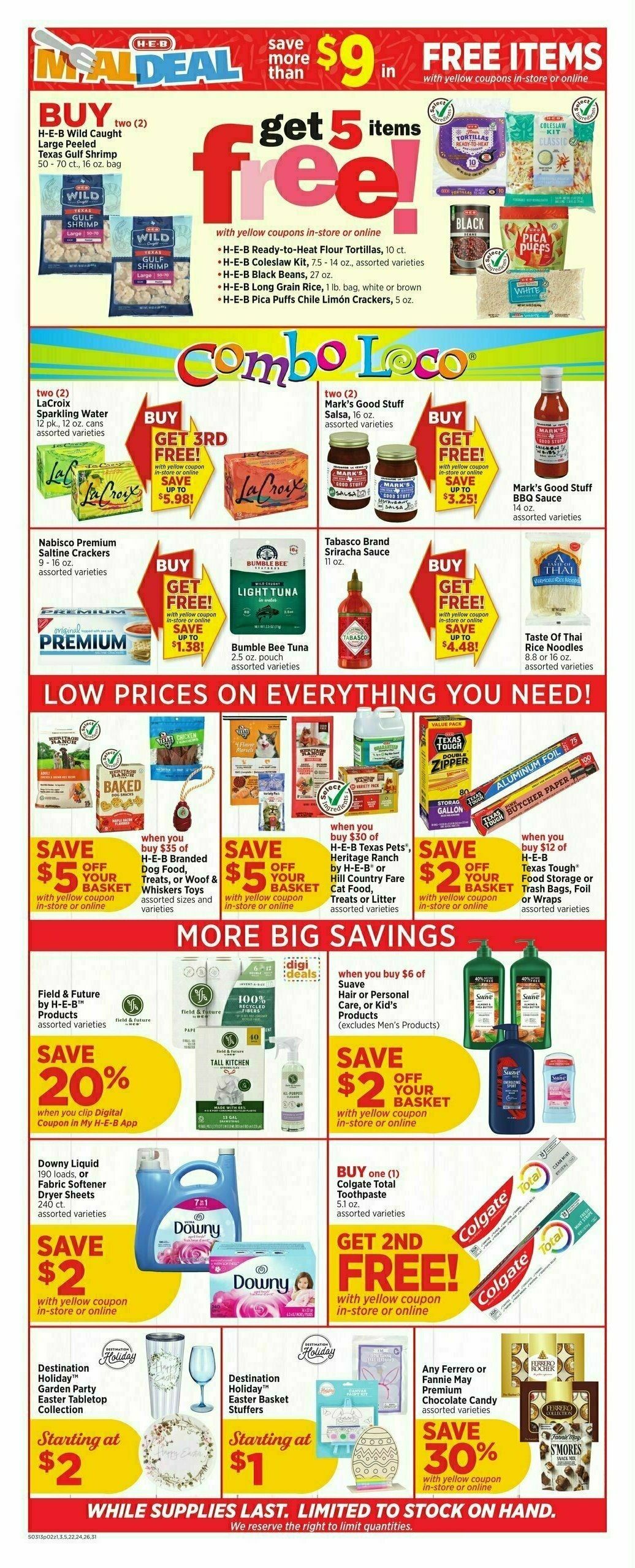 H-E-B Weekly Ad from March 13