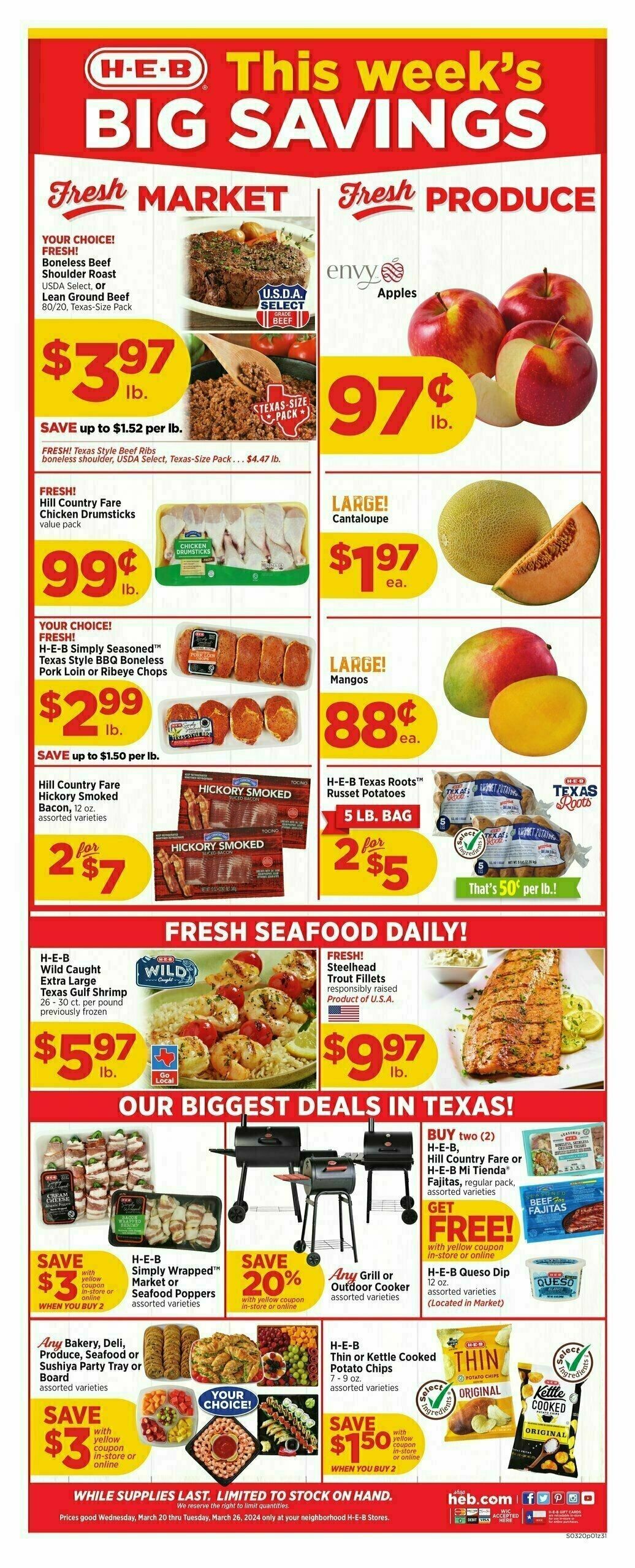 H-E-B Weekly Ad from March 20