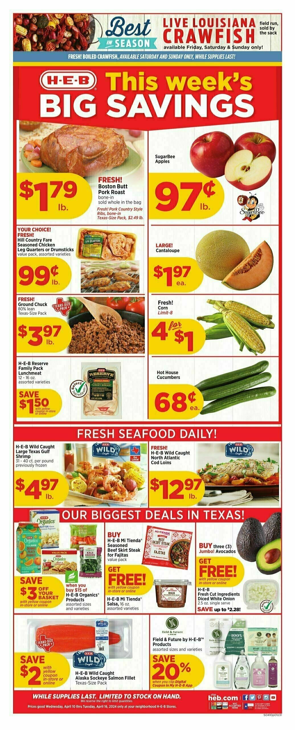 H-E-B Weekly Ad from April 10