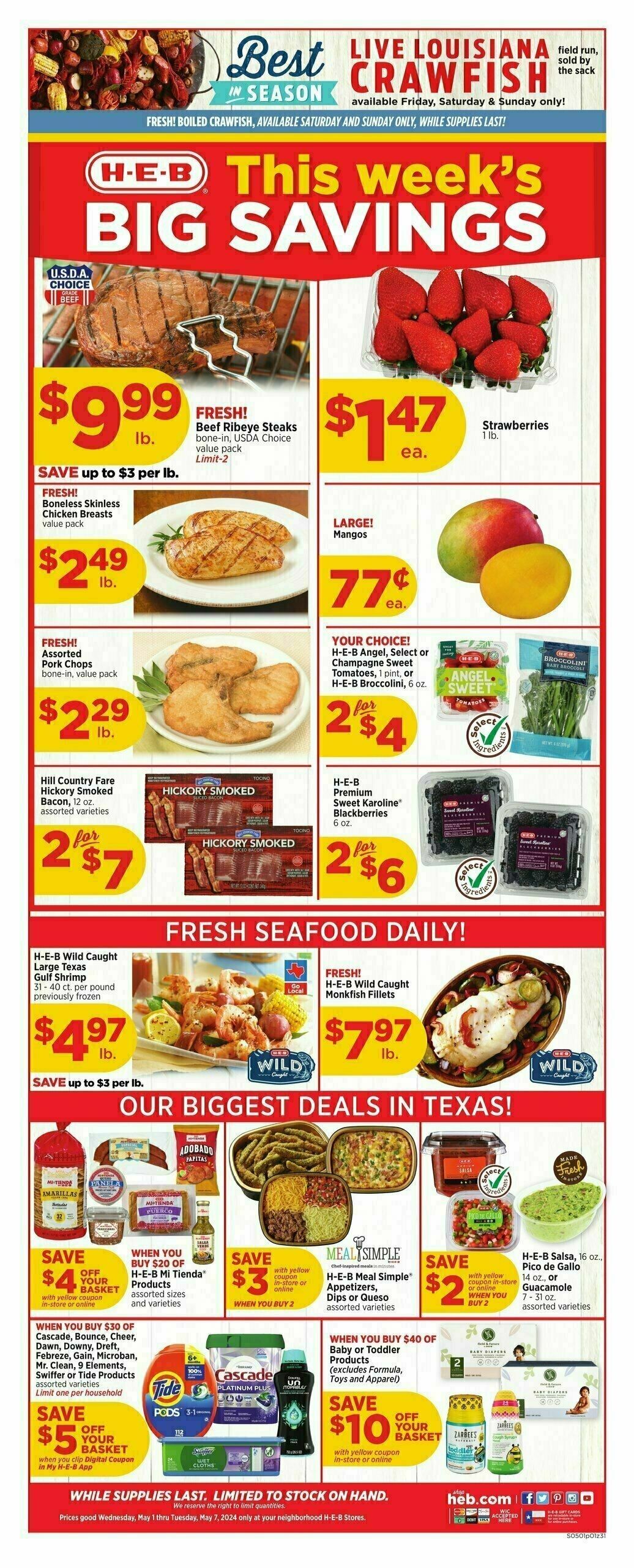 H-E-B Weekly Ad from May 1