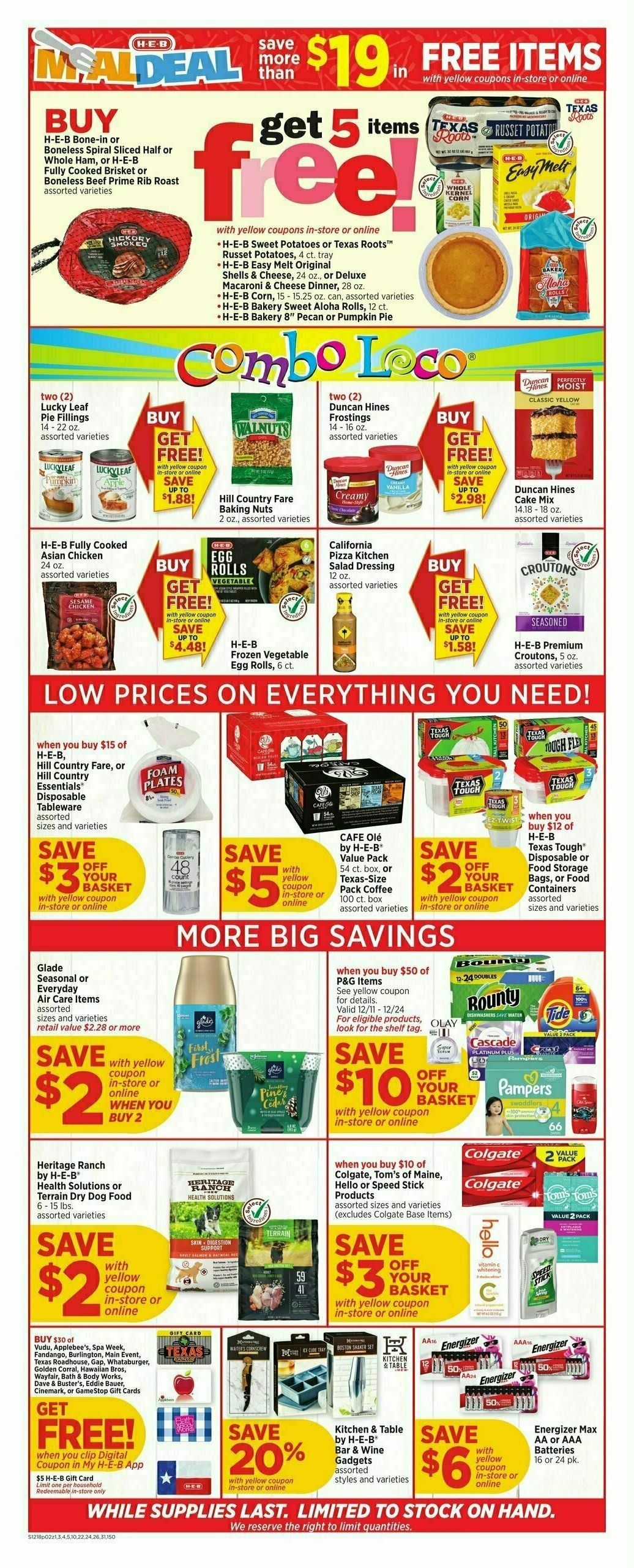 H-E-B Weekly Ad from December 18