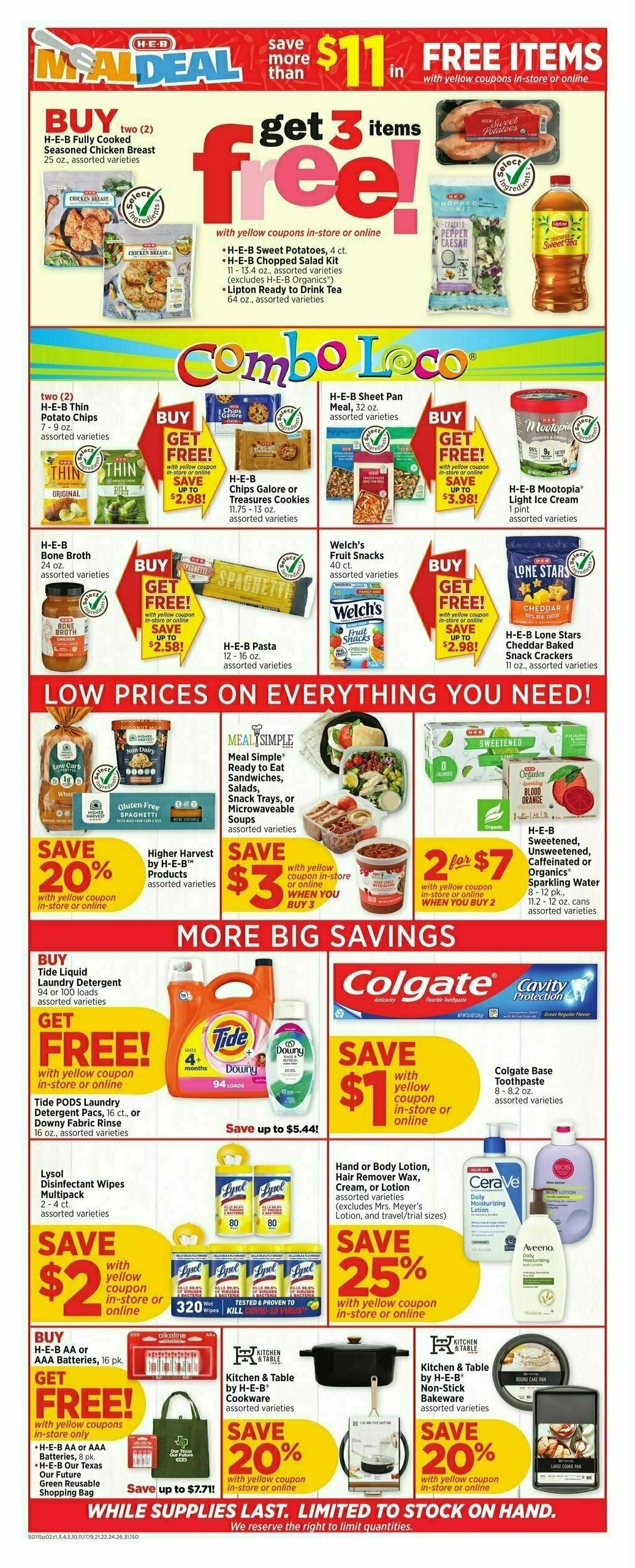 H-E-B Weekly Ad from January 15