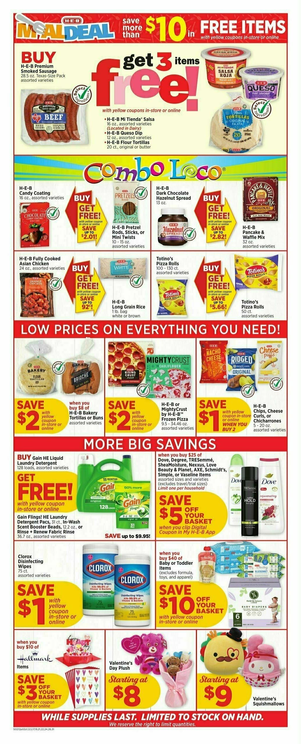 H-E-B Weekly Ad from February 12