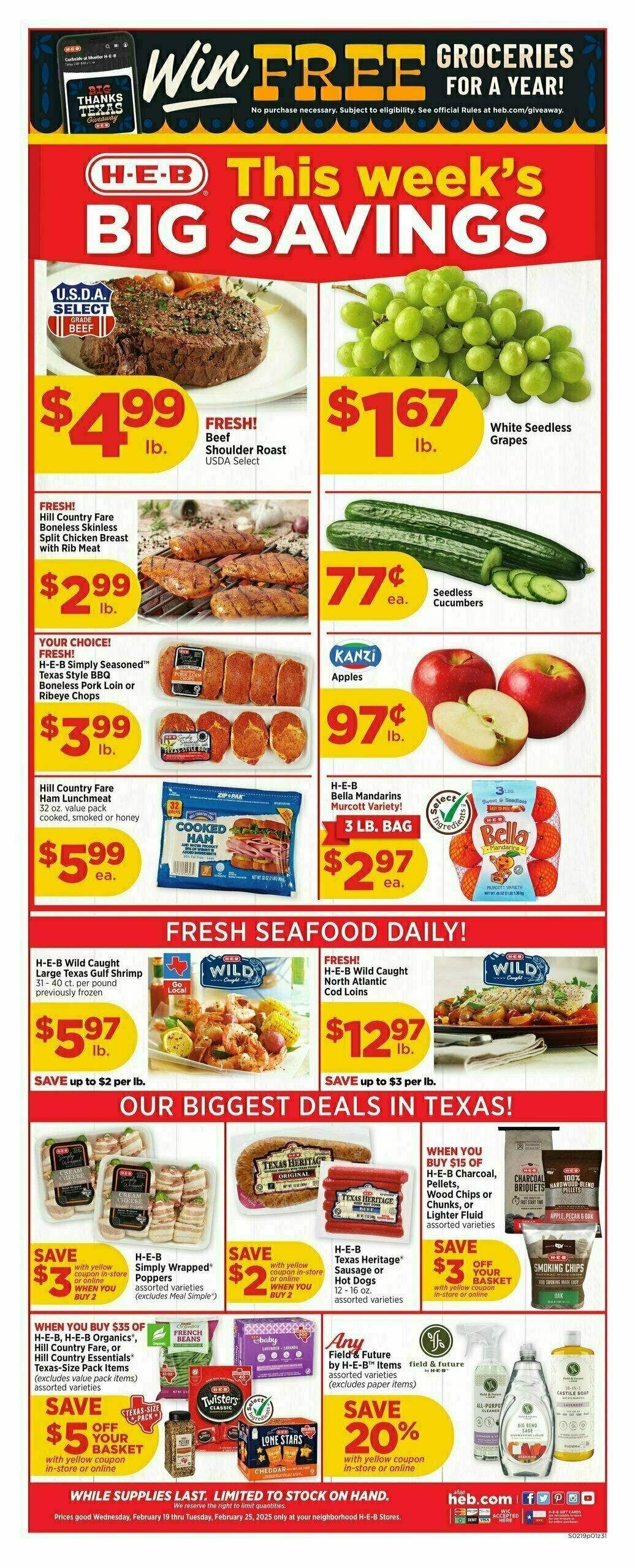 H-E-B Weekly Ad from February 19