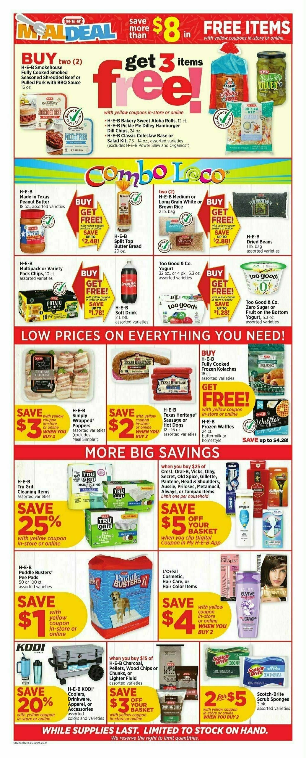 H-E-B Weekly Ad from February 26
