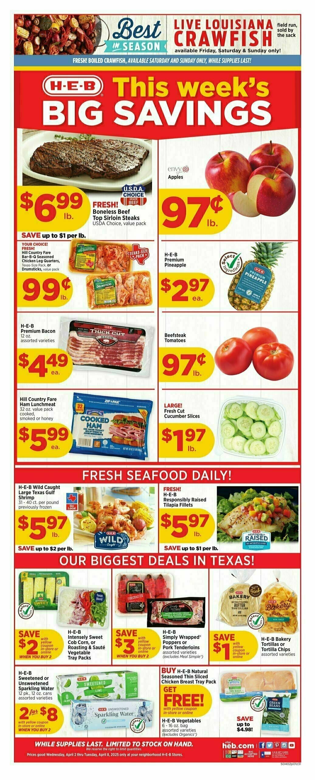 H-E-B Weekly Ad from April 2