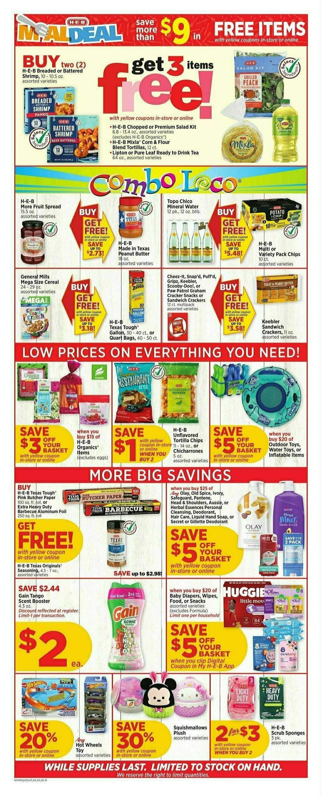 H-E-B Weekly Ad from April 2