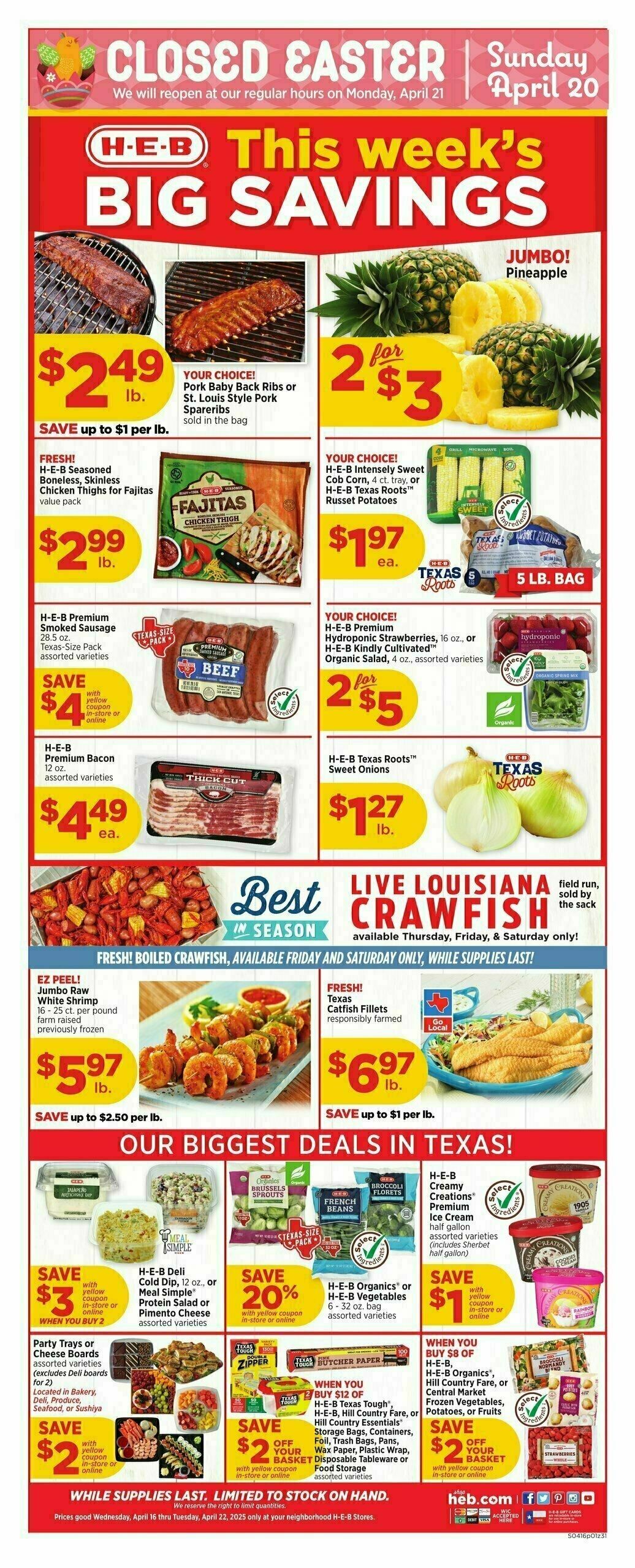 H-E-B Weekly Ad from April 16