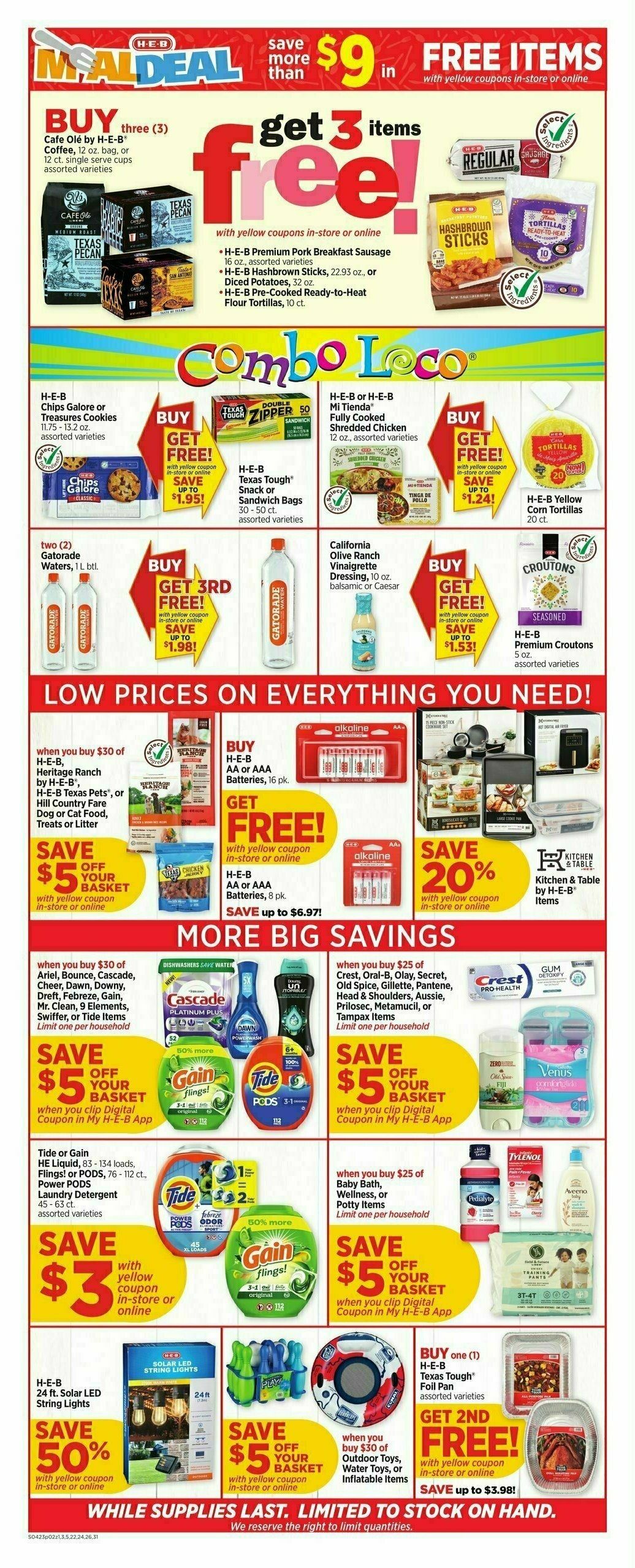 H-E-B Weekly Ad from April 23