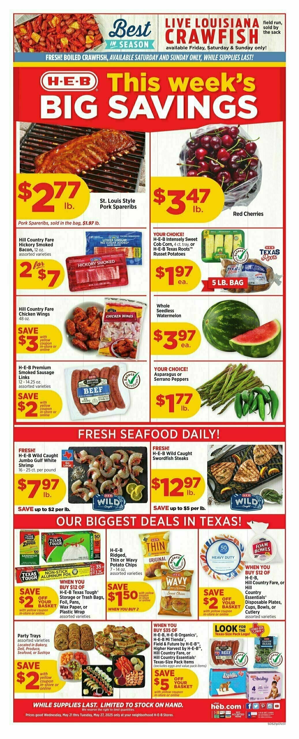 H-E-B Weekly Ad from May 21