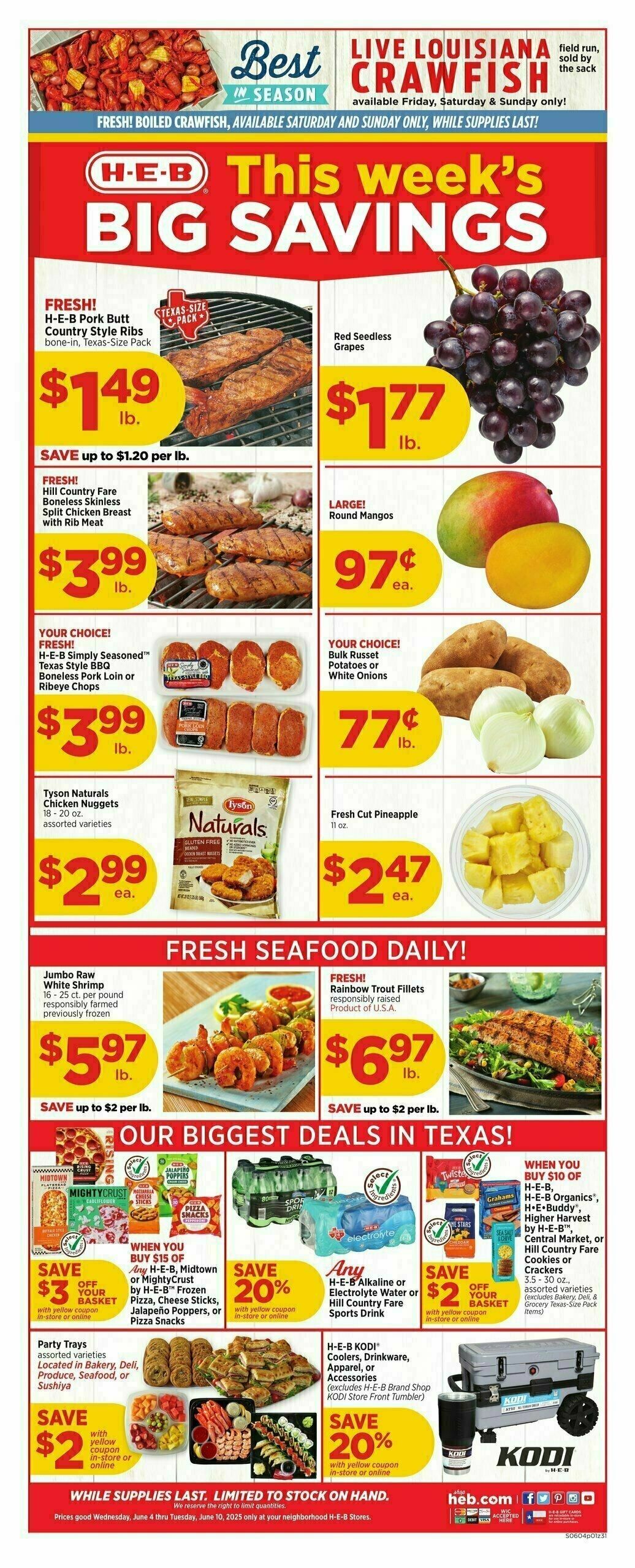 H-E-B Weekly Ad from June 4