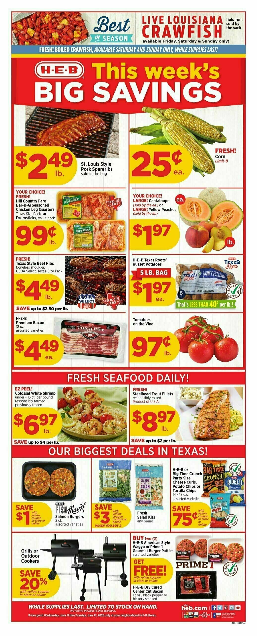 H-E-B Weekly Ad from June 11