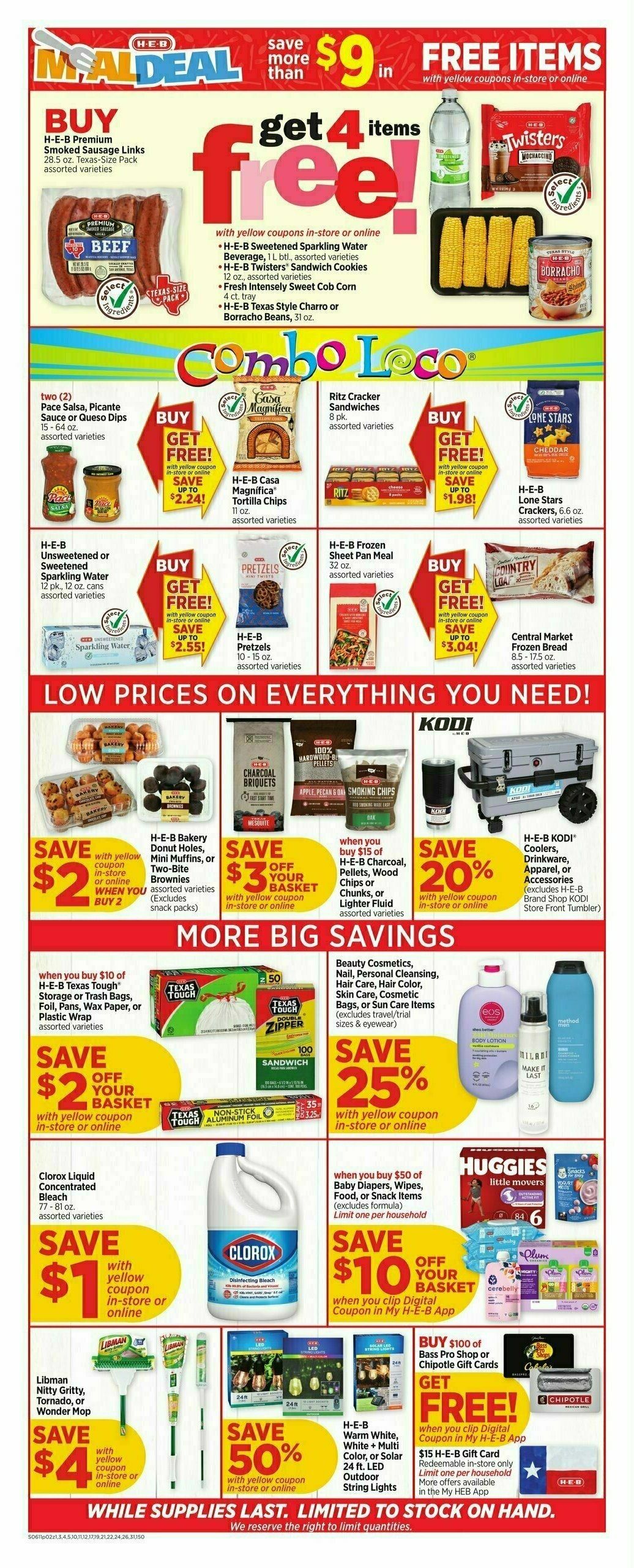 H-E-B Weekly Ad from June 11