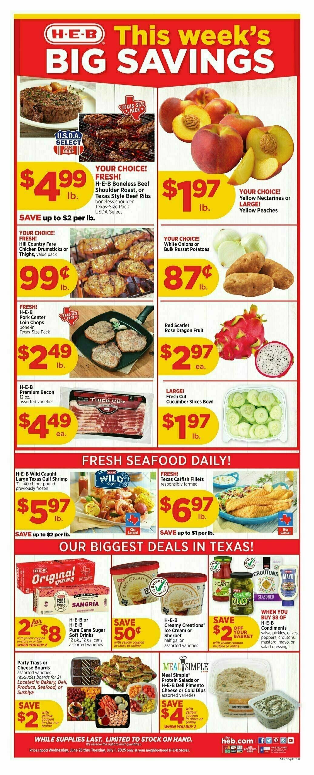 H-E-B Weekly Ad from June 25