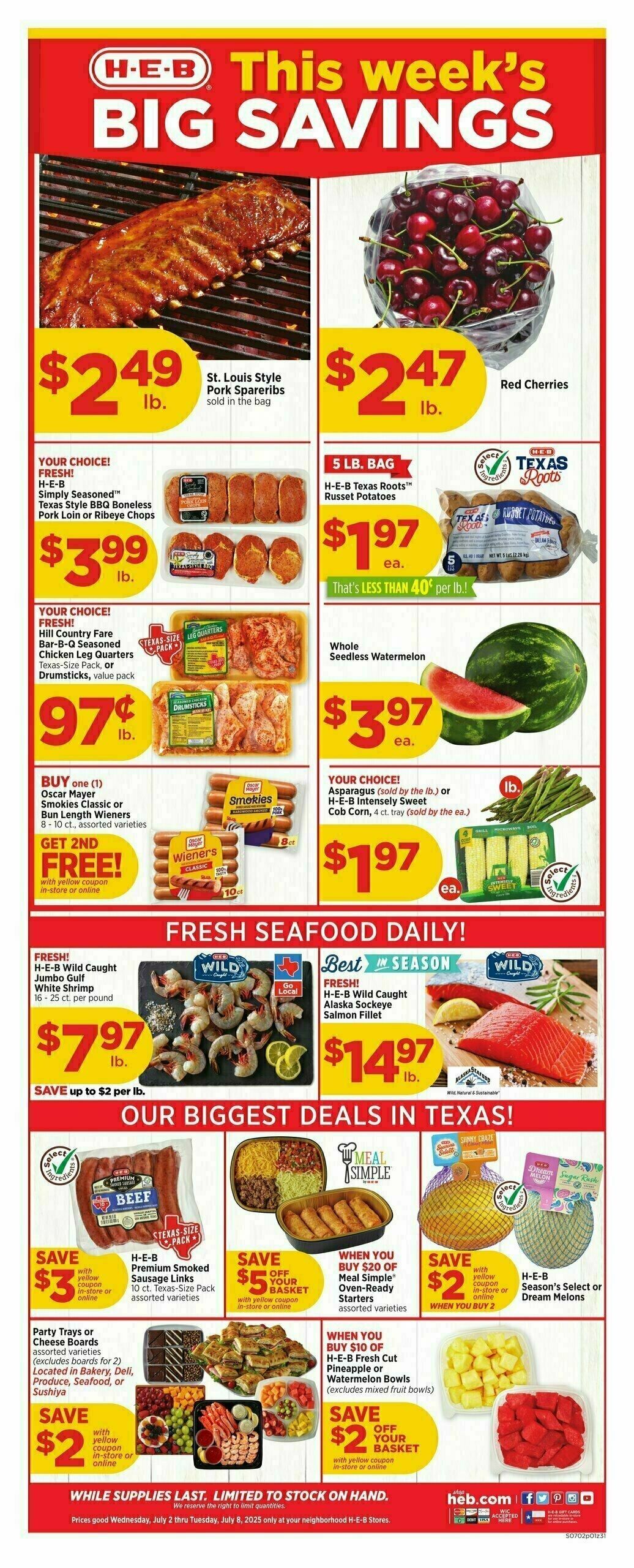 H-E-B Weekly Ad from July 2
