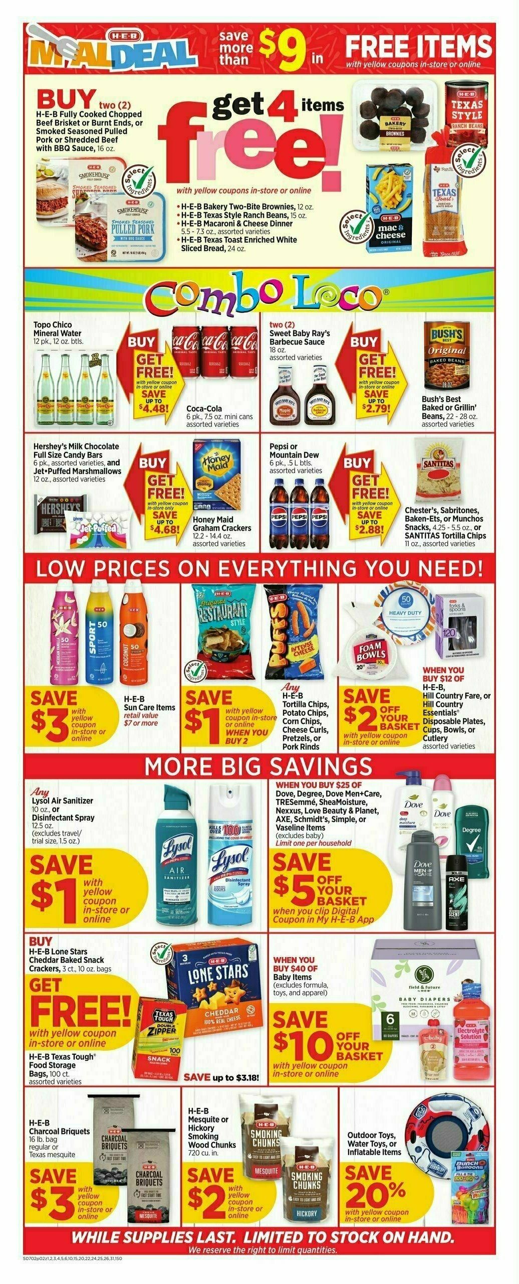 H-E-B Weekly Ad from July 2