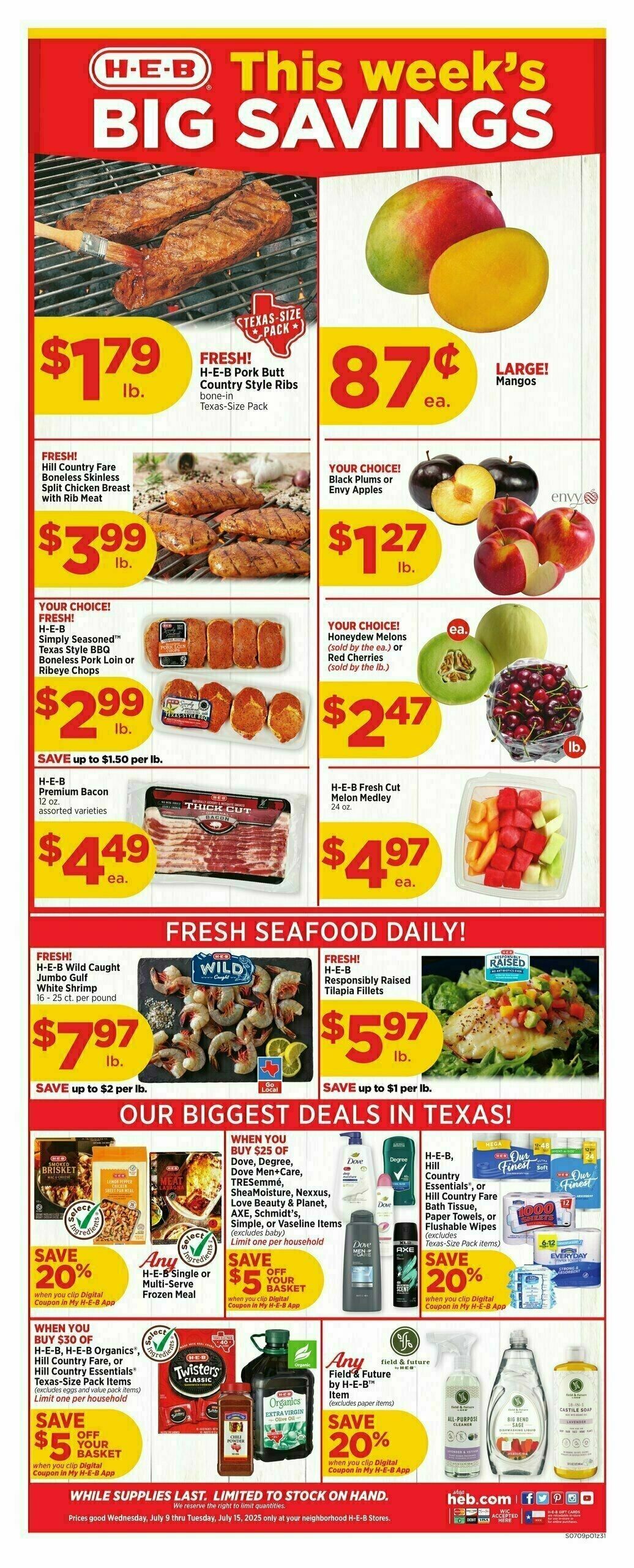H-E-B Weekly Ad from July 9