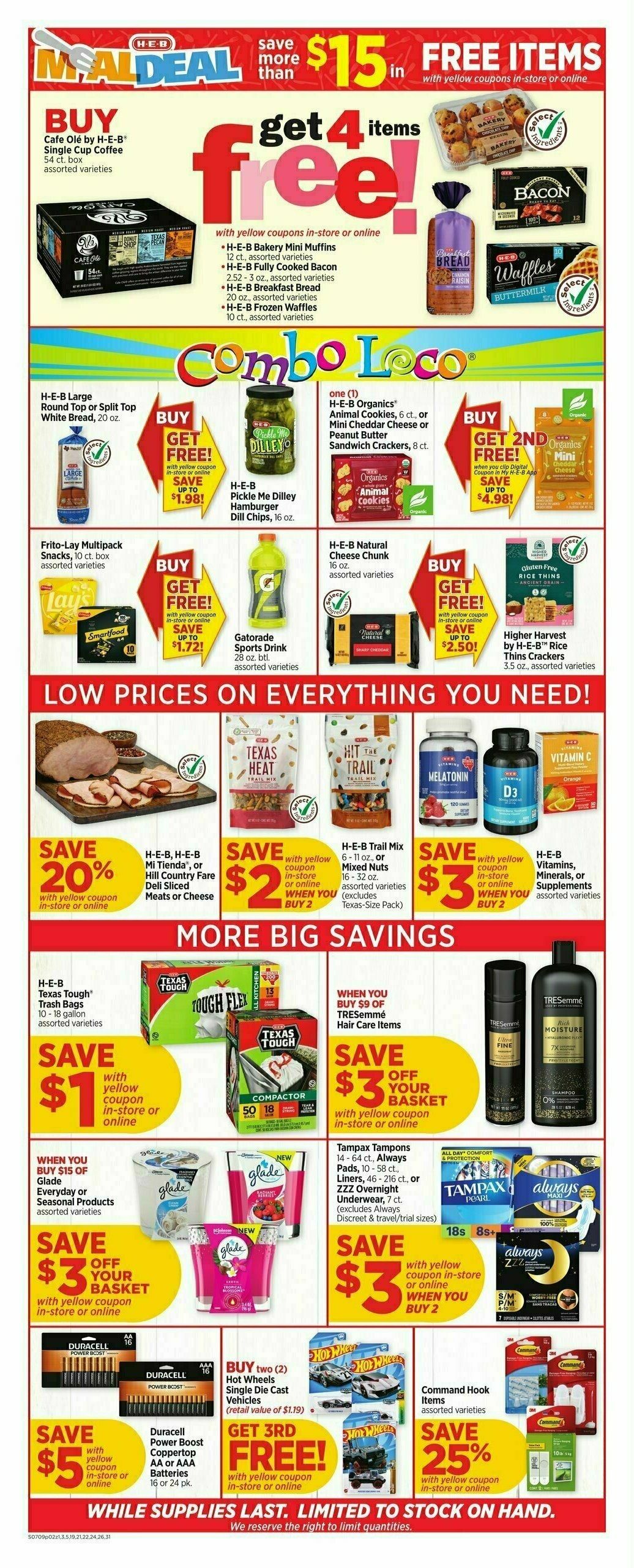 H-E-B Weekly Ad from July 9