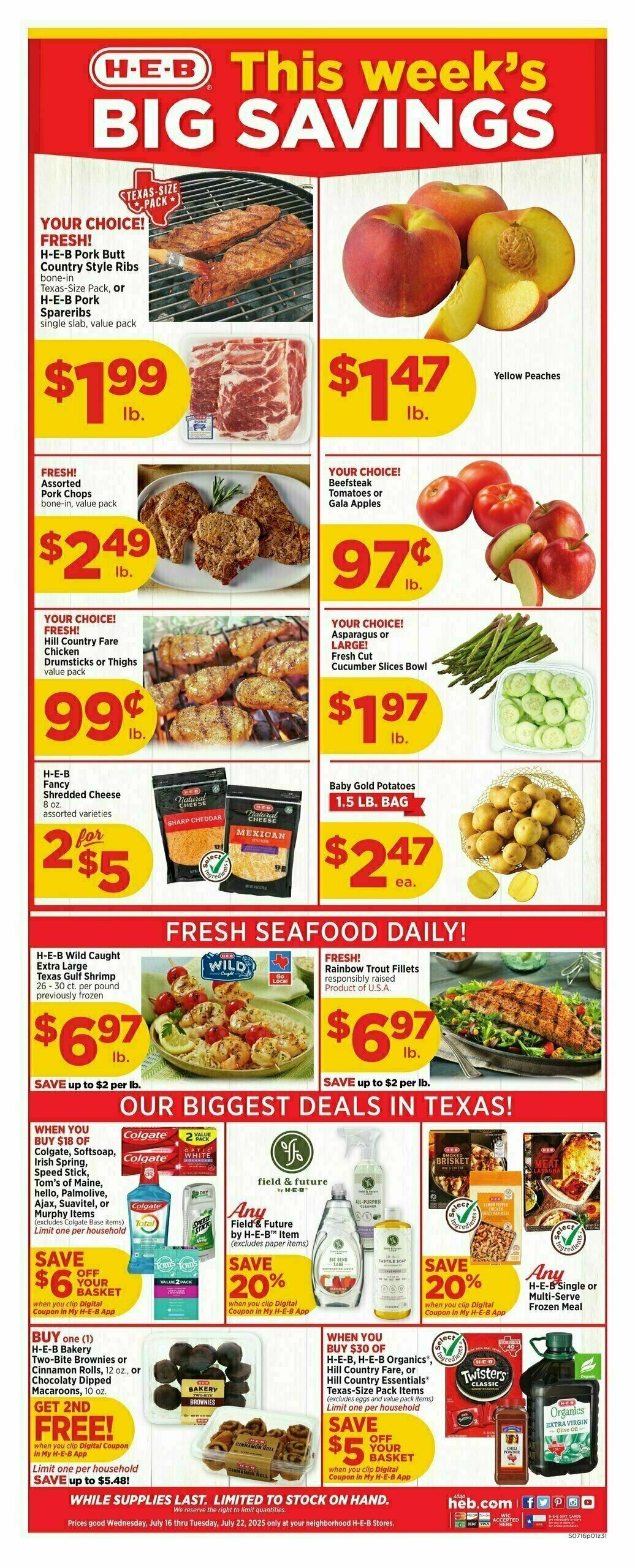 H-E-B Weekly Ad from July 16