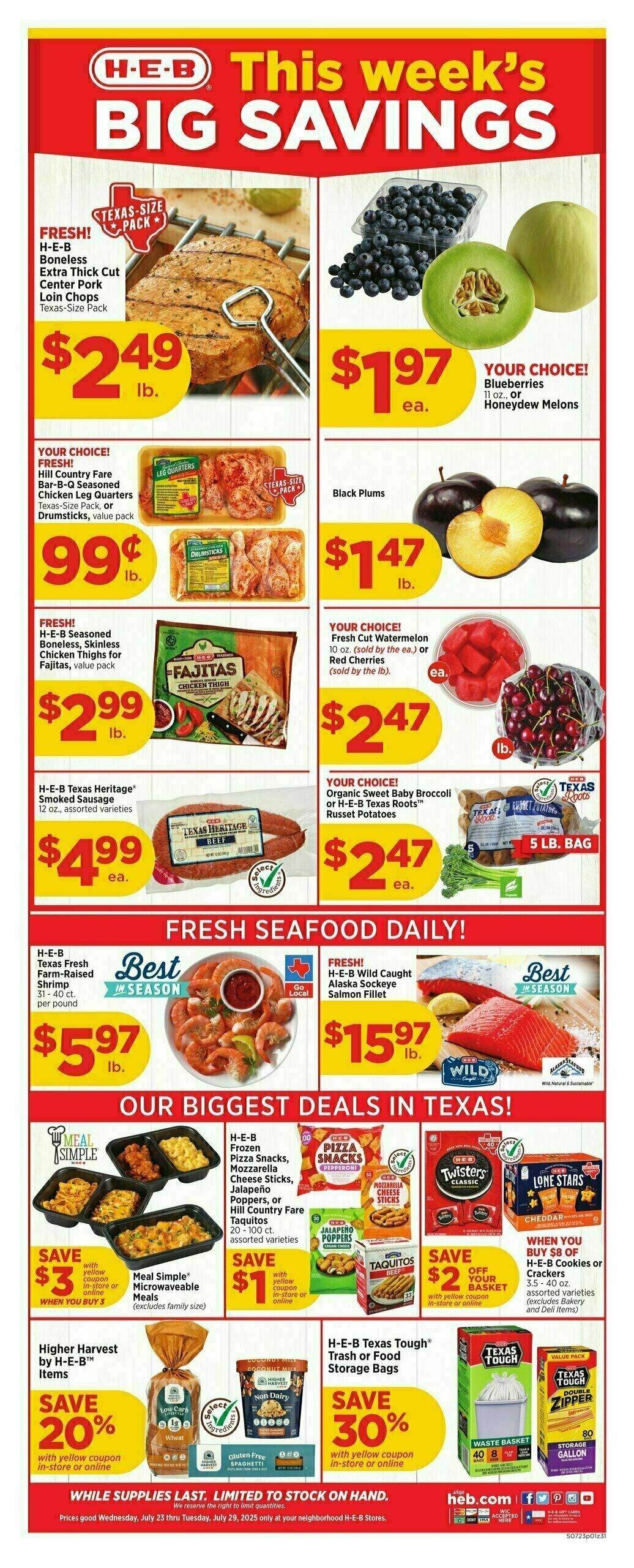 H-E-B Weekly Ad from July 23