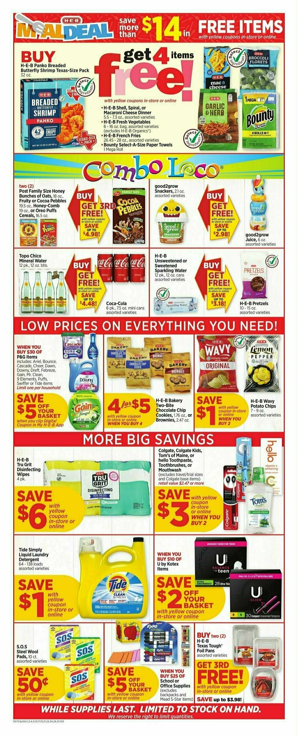 H-E-B Weekly Ad from July 23