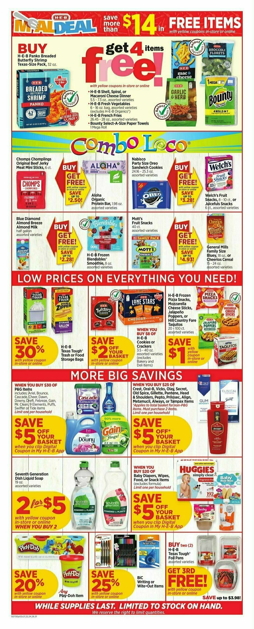 H-E-B Weekly Ad from July 30