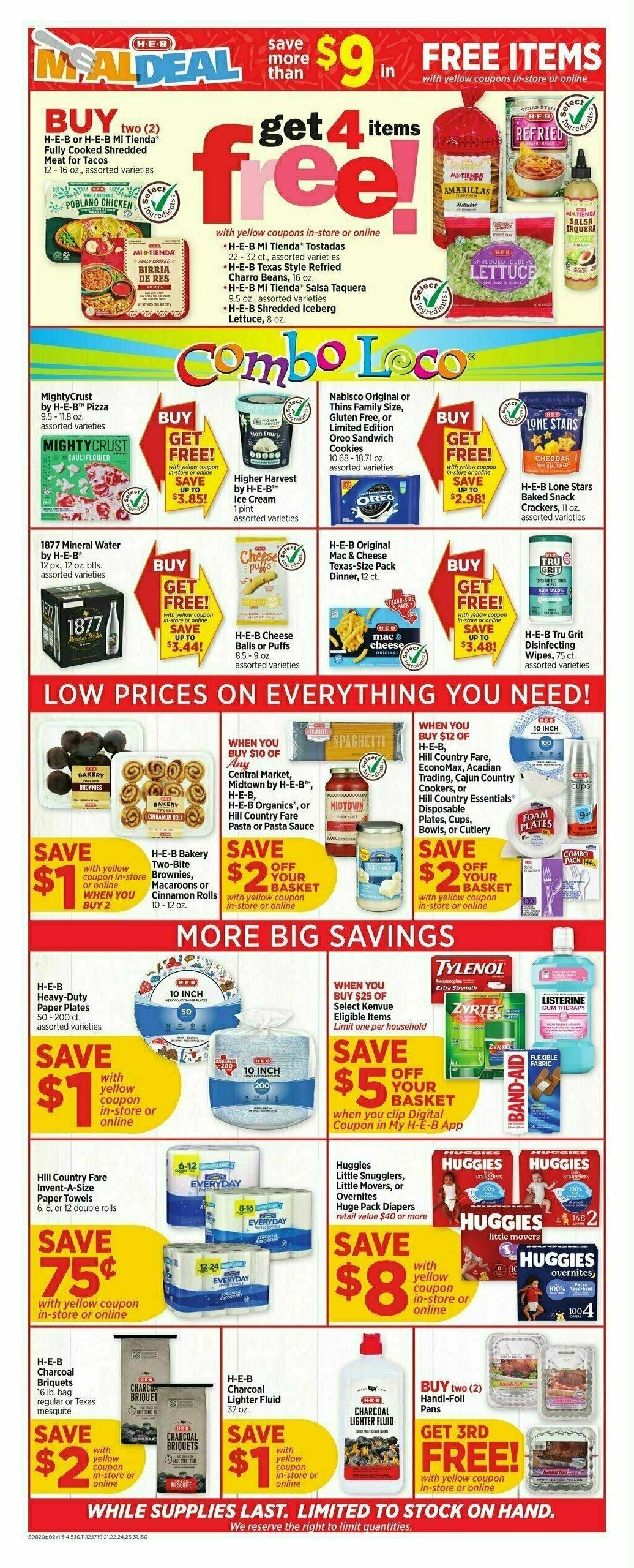H-E-B Weekly Ad from August 20