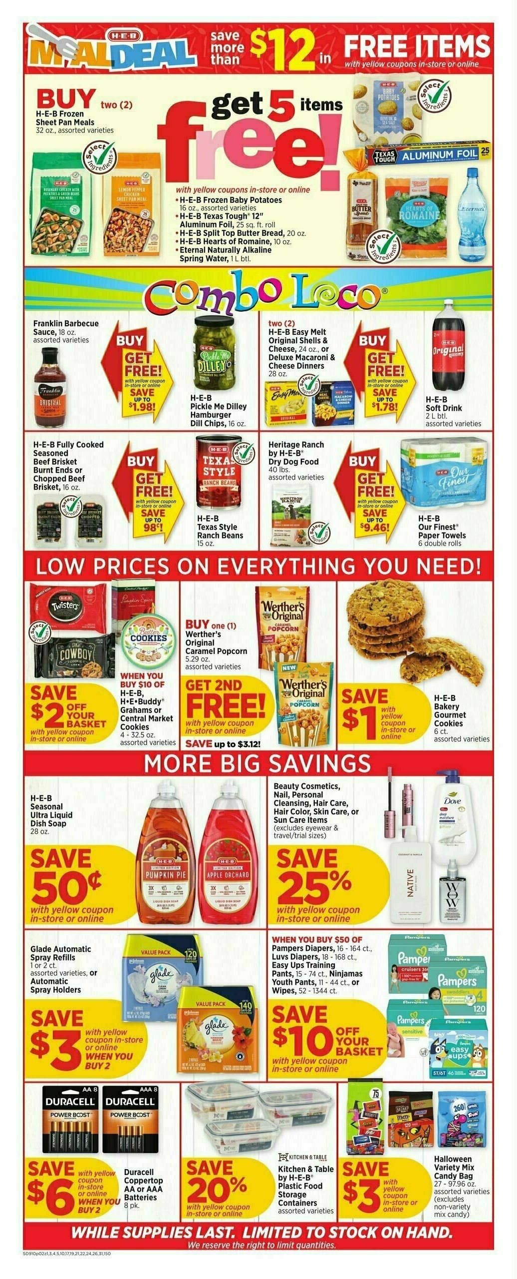 H-E-B Weekly Ad from September 10