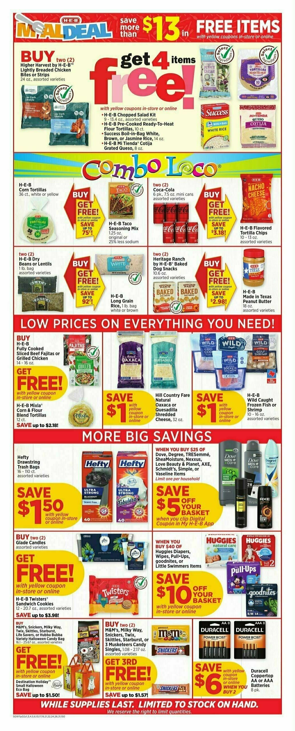 H-E-B Weekly Ad from September 17