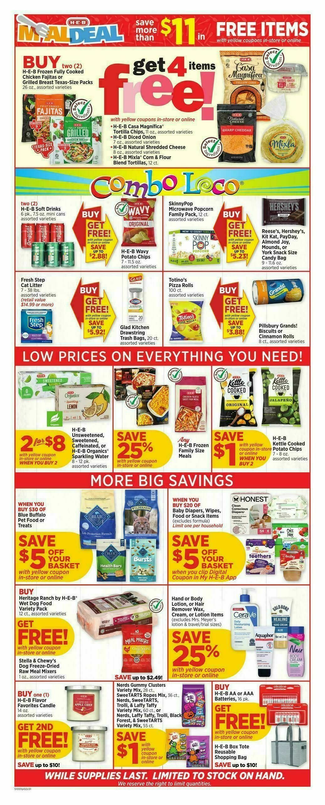 H-E-B Weekly Ad from October 1