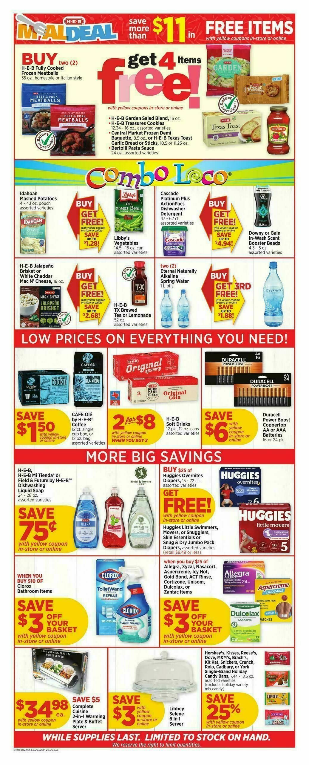 H-E-B Weekly Ad from November 5