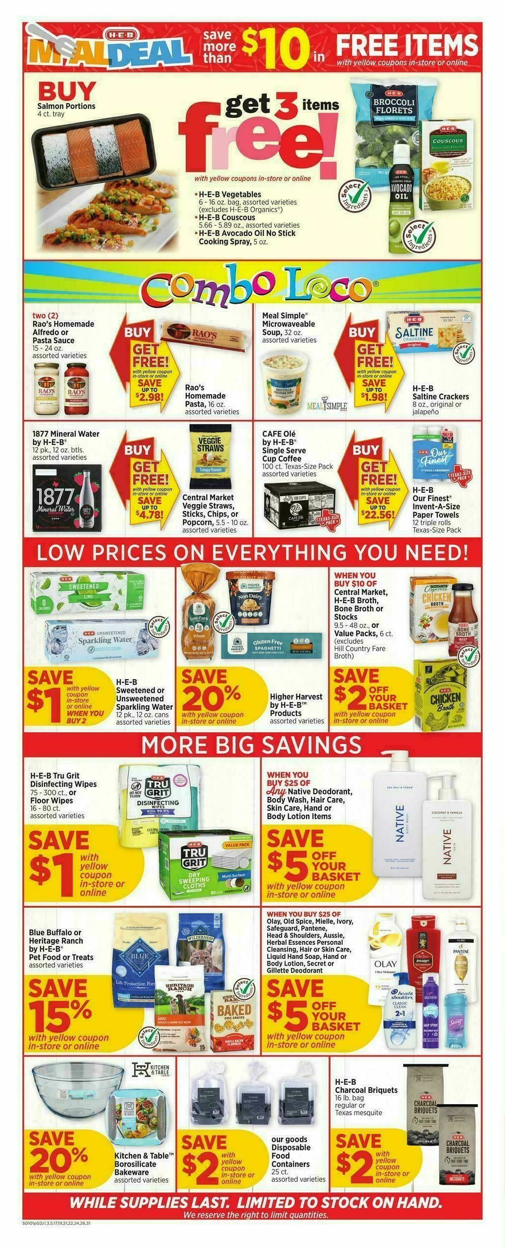H-E-B Weekly Ad from January 1
