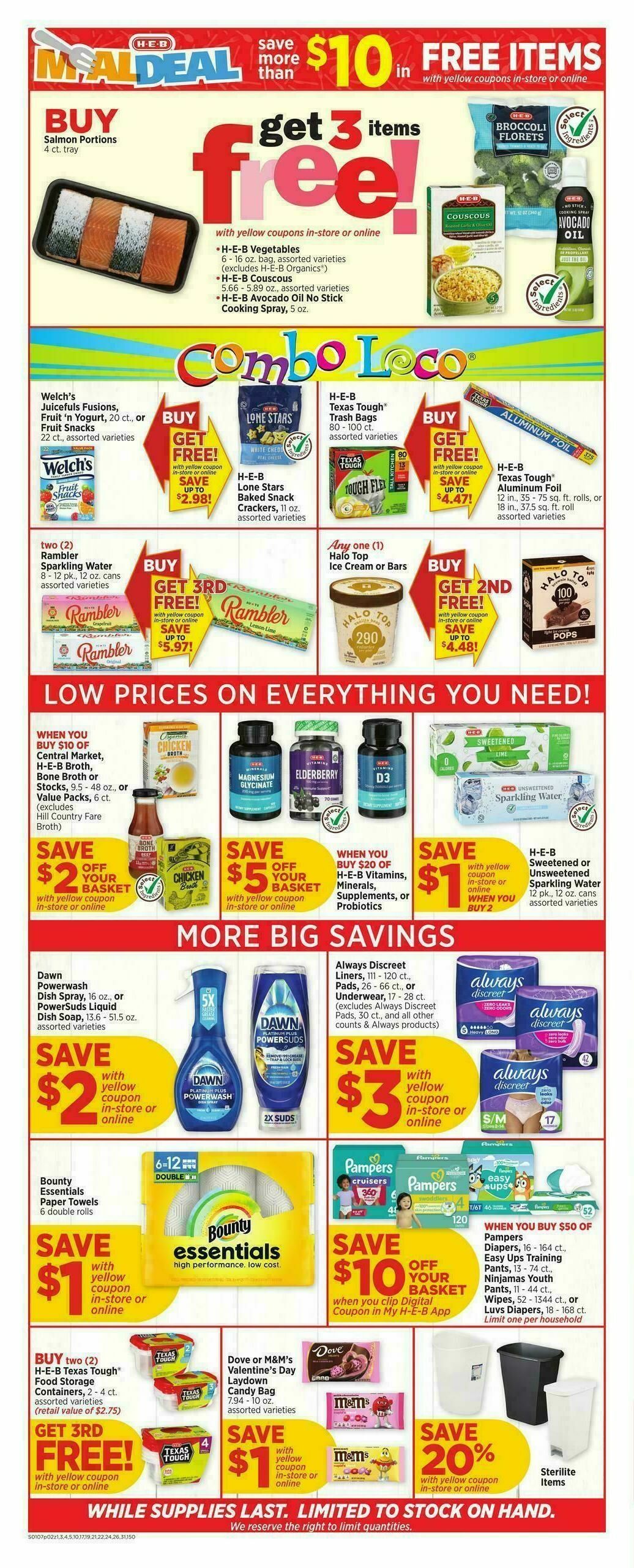 H-E-B Weekly Ad from January 7