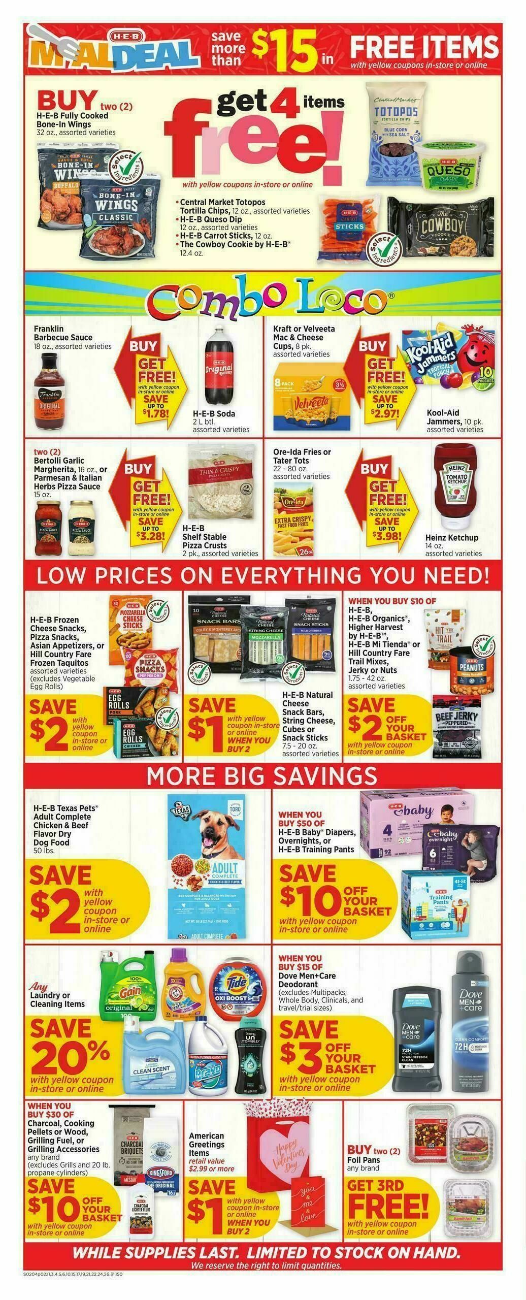 H-E-B Weekly Ad from February 4