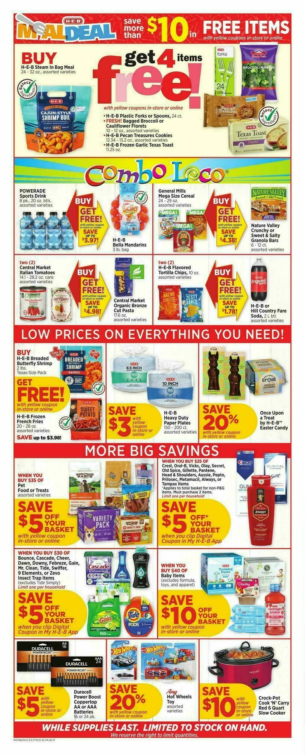 H-E-B Weekly Ad from February 18