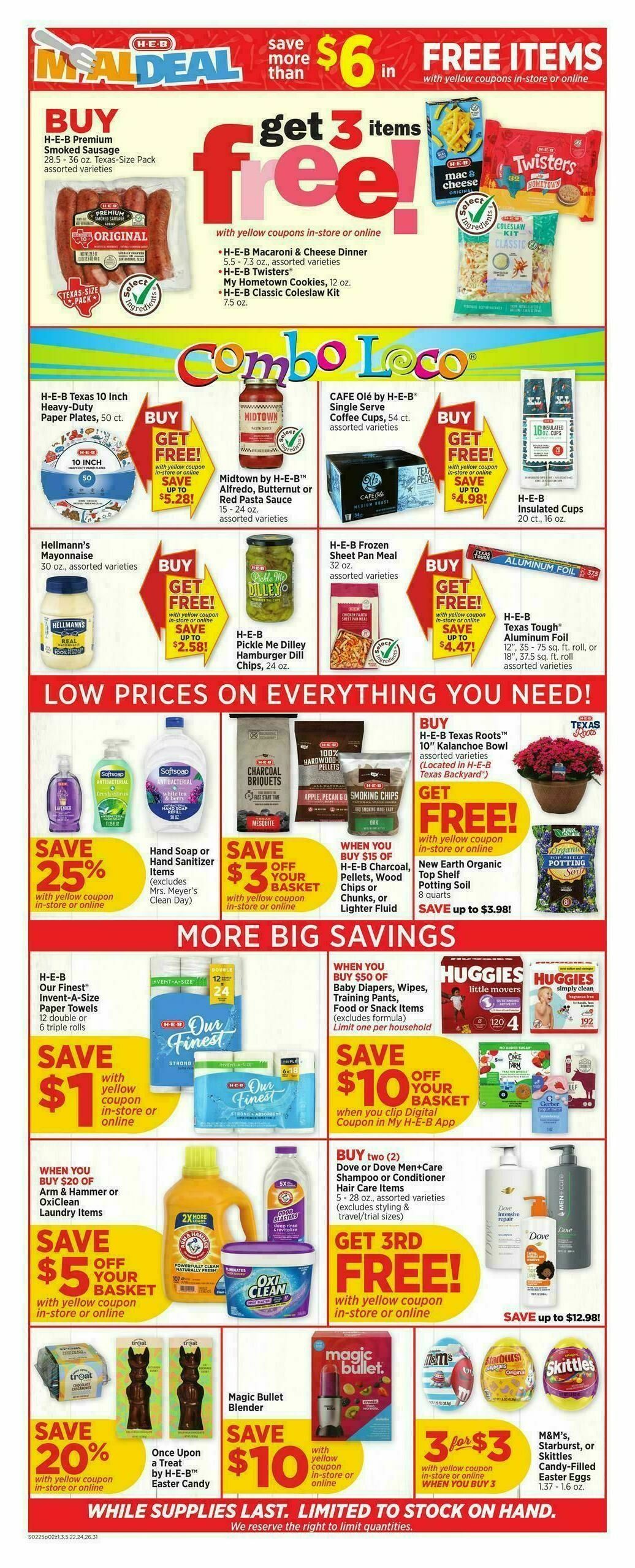 H-E-B Weekly Ad from February 25