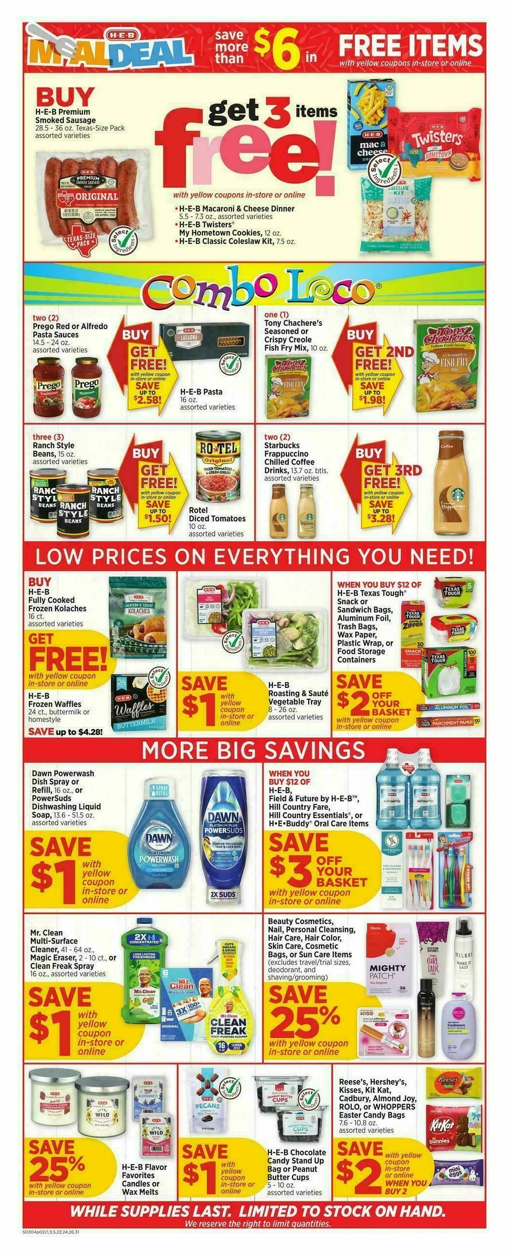H-E-B Weekly Ad from March 4
