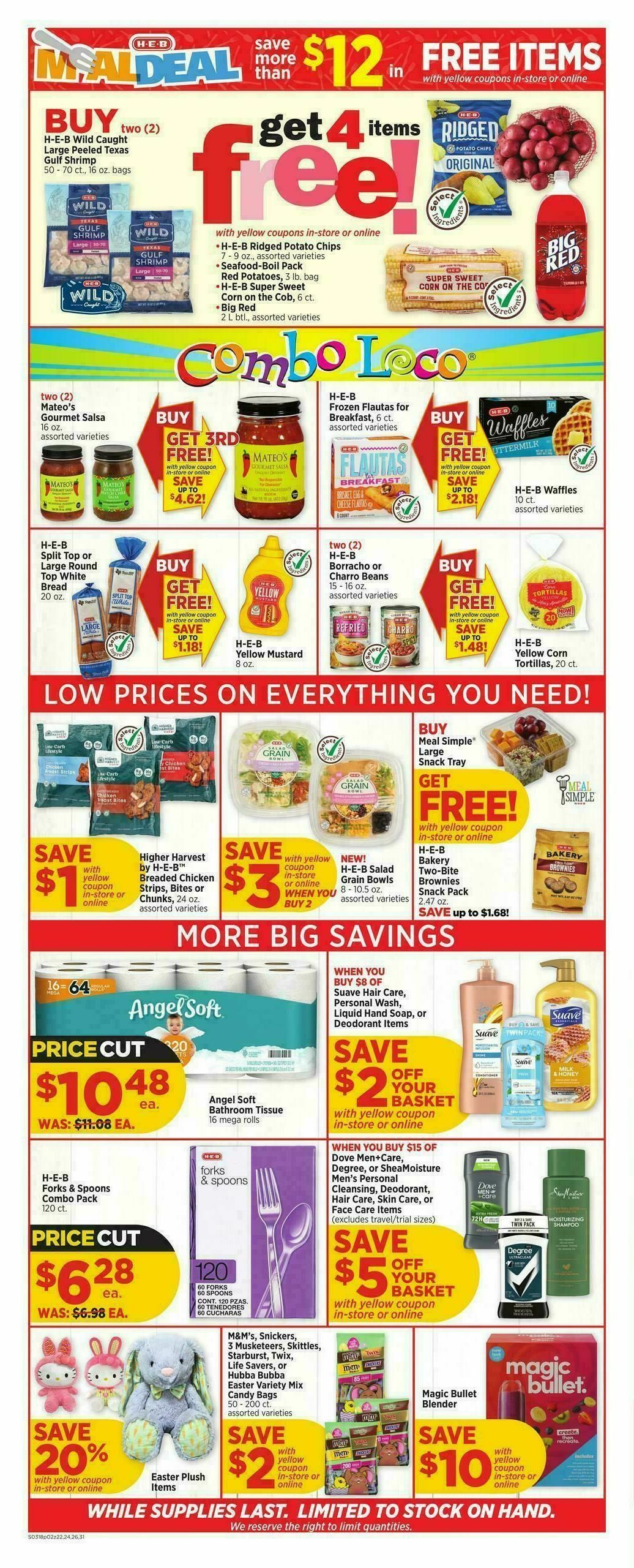 H-E-B Weekly Ad from March 18