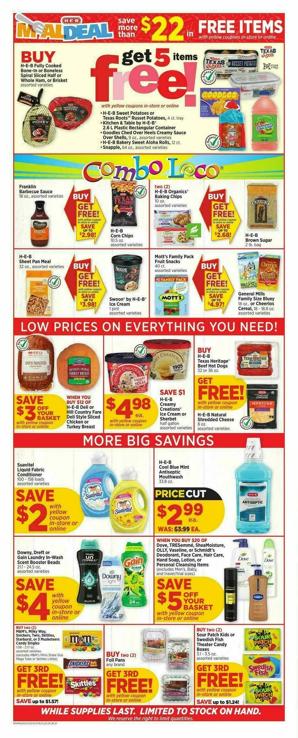H-E-B Weekly Ad from April 1