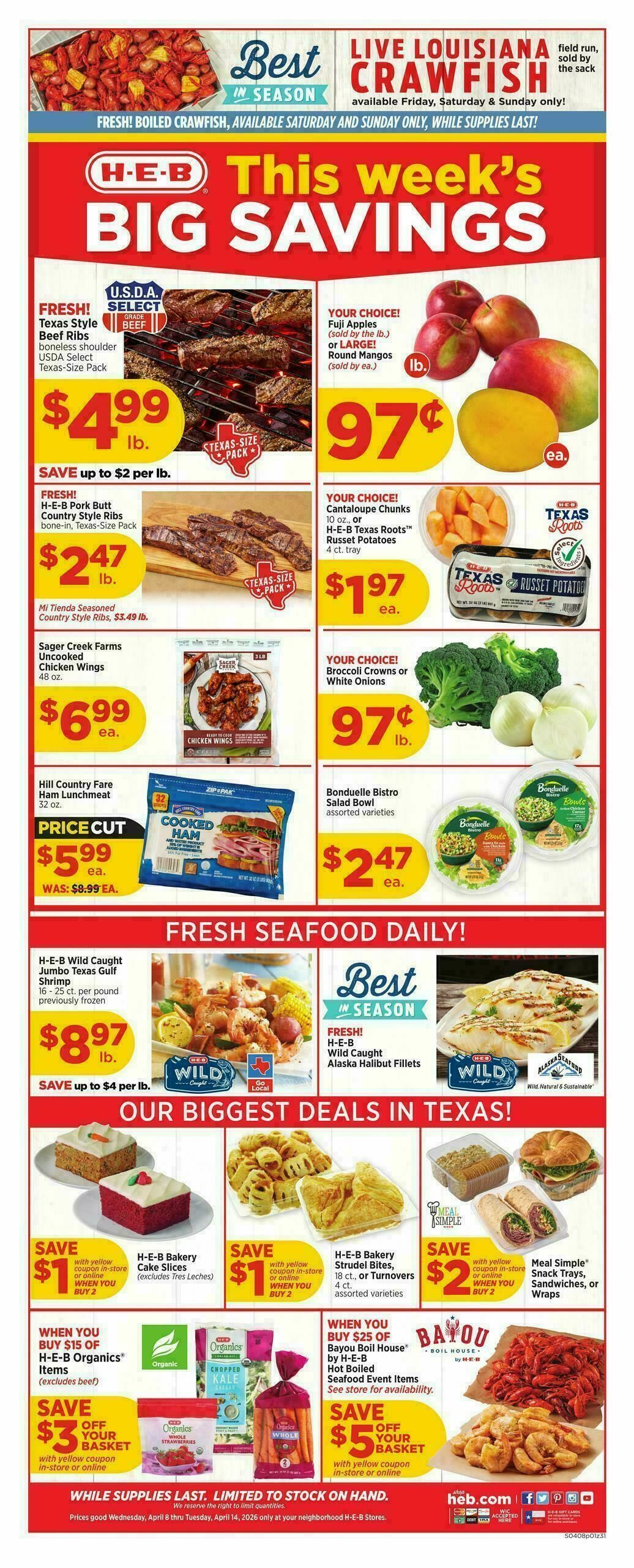 H-E-B Weekly Ad from April 8