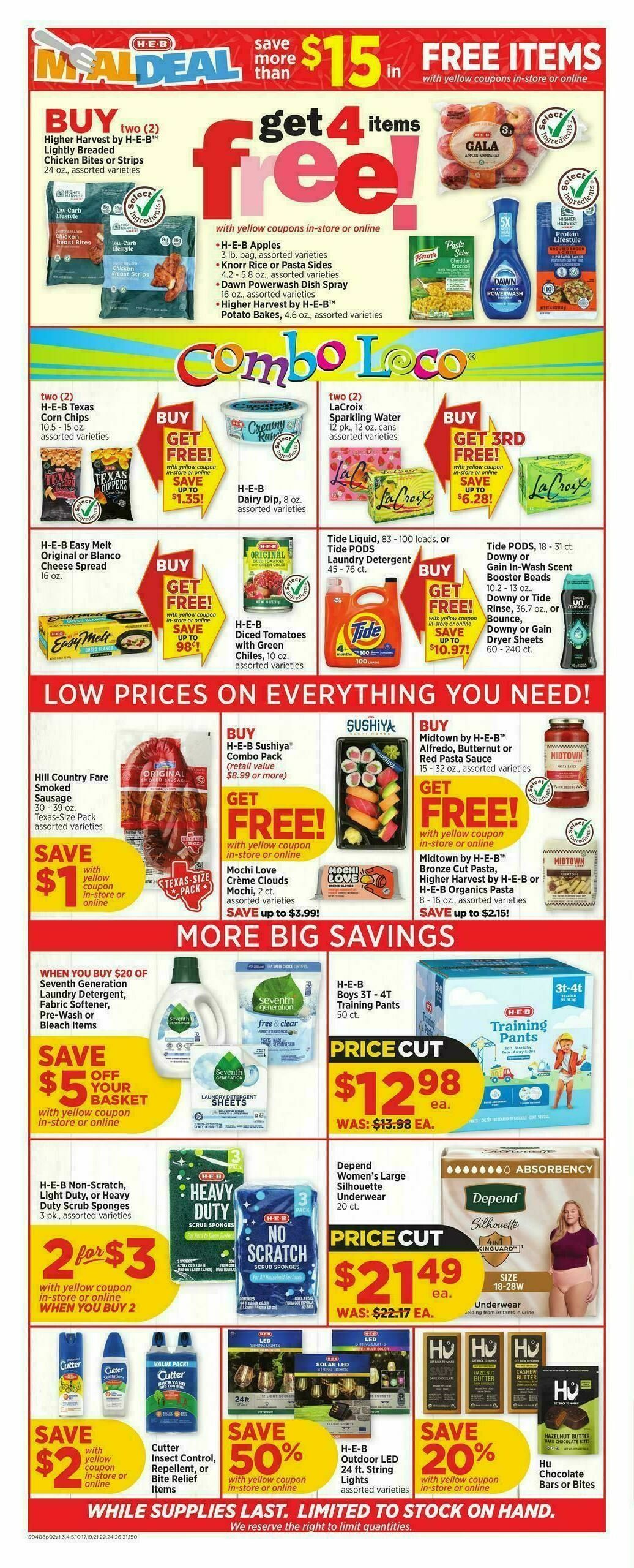 H-E-B Weekly Ad from April 8