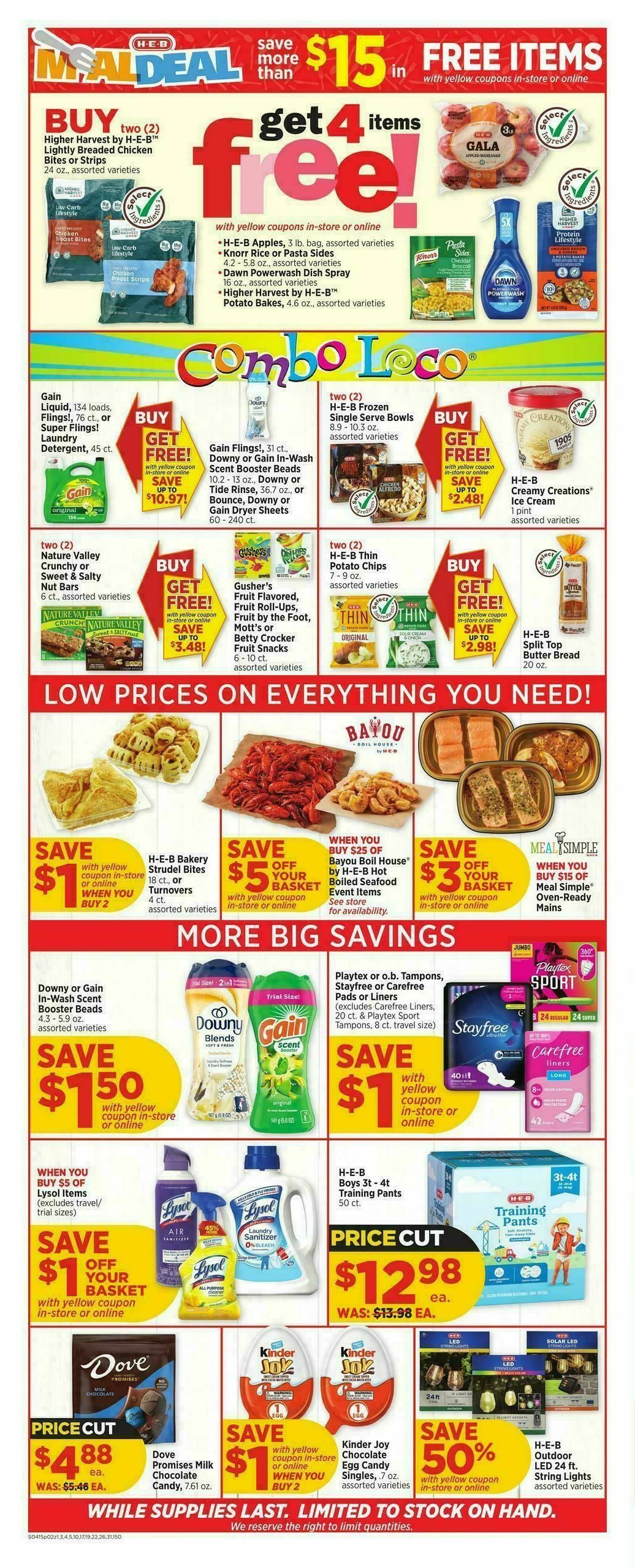 H-E-B Weekly Ad from April 15