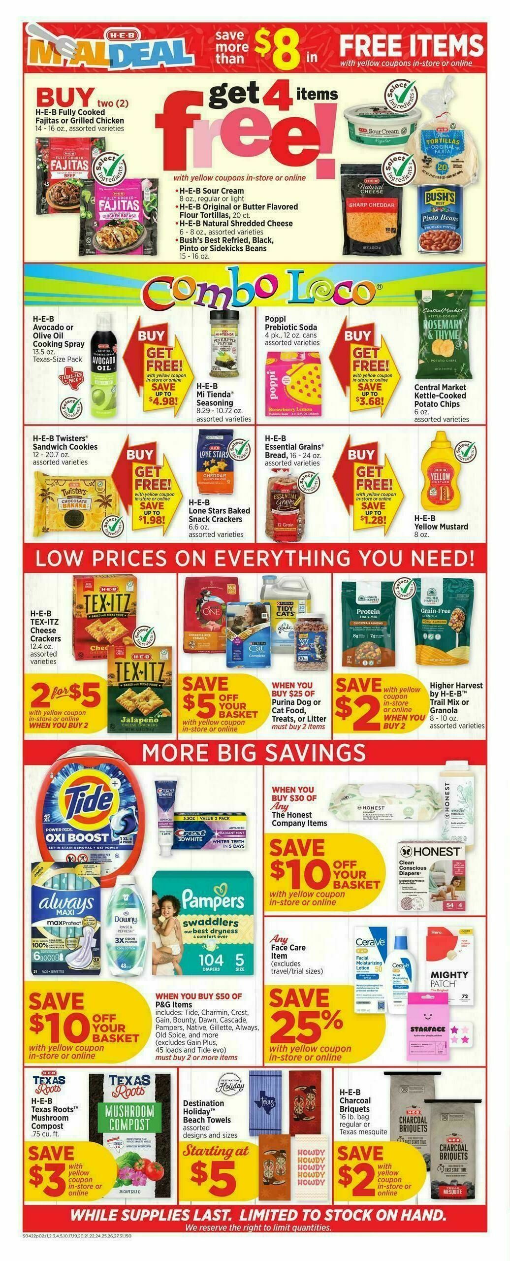 H-E-B Weekly Ad from April 22