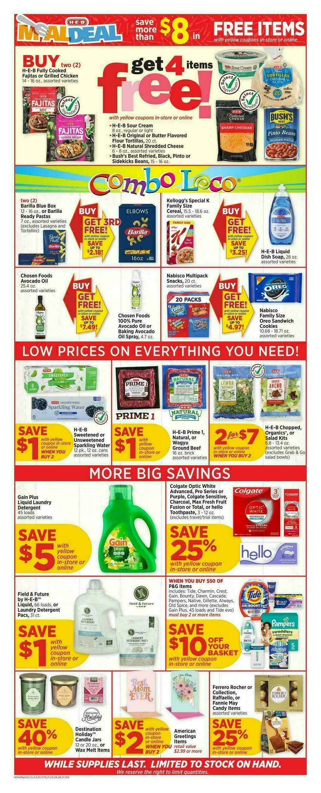 H-E-B Weekly Ad from April 29