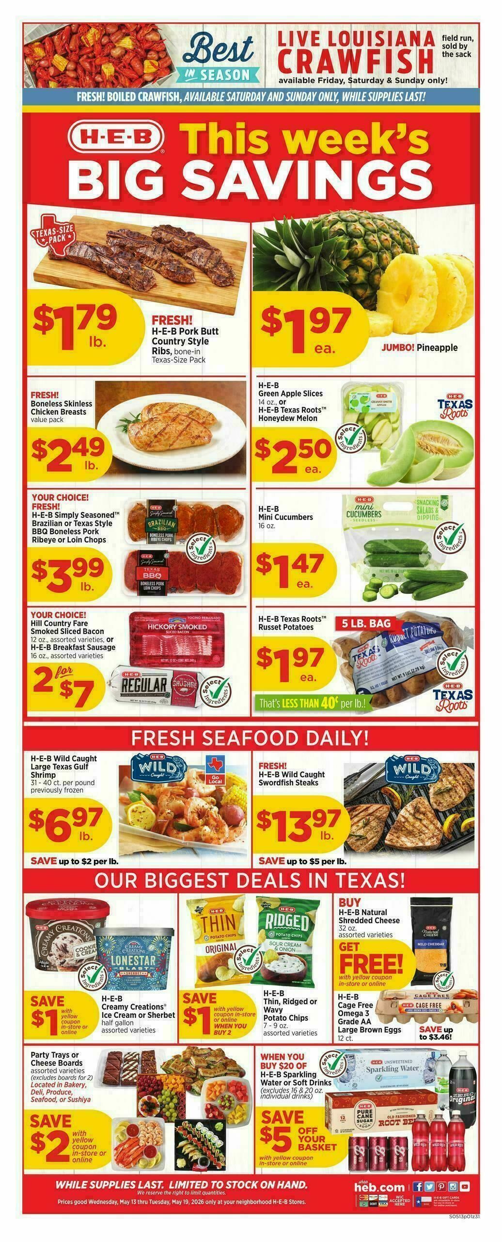 H-E-B Weekly Ad from May 13